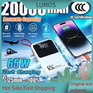 LUMOS (3C Certified)WP 3C Powerbank 20000mah Fast Charging PN-891PD 65W Super Flash Charge Slim Port