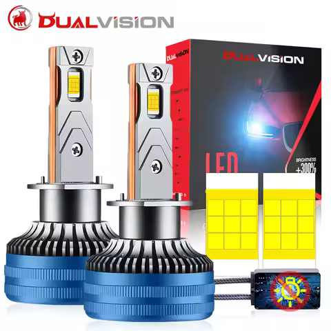 Dualvision K5C H7 LED H4 H11 H3 Car Headlights H11 H8 H9 H1 HB3 9005 HB4 9006 9012 HIR2 18PCS CSP Tu