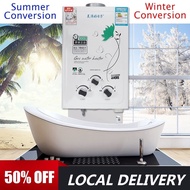 10KW 6L Gas Tankless Water Heater Wall Mounted Hot Water Heater Thermostat Fast Heating Hot Shower