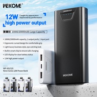 WEKOME WP-101 10000mAh 2 Outputs Power Bank High Capacity 2.4A Powerbank Portable LED Indicator Ligh