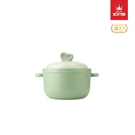 Color King JianChu 100% Ceramic Sauce Pot 4000ml (Green Color)/ Ceramic Cookware / Healthy Cookware 