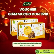 Combo of 2 boxes of brown rice seaweed bars with chicken breast sugar-free, low-calorie snacks FNV 1