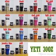 14 Color YETI 30 oz Rambler Tumbler Cup Vehicle Beer Mug Double Wall Bilayer Vacuum Insulated 900ml