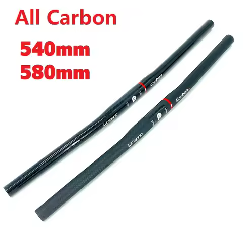 Litepro Ultra Light Carbon Fiber Handlebar 25.4mm* 540mm 580mm Horizontal Handlebar Folding Bike Par