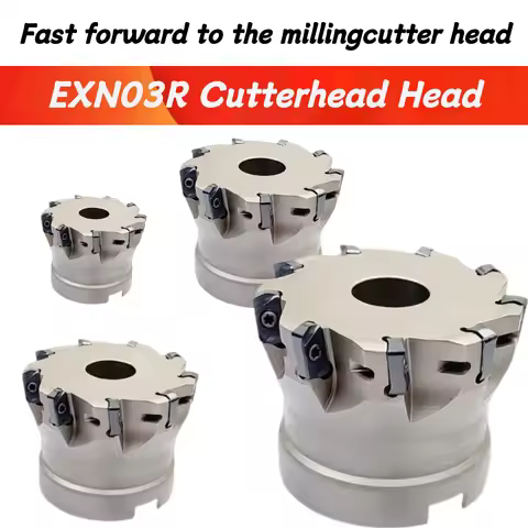 EXN03R Fast Feed 40mm 50mm 63mm 80mm100mm Milling Cutter Head LNMU0303ZER-MJ AH725 AH130 Fast Feed M