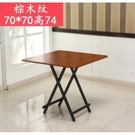 Dining table plastic small household dining table folding table simple 2-person 4-person folding outdoor rectangular folding table