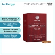 SWISSOATS A111® For Him 60 Capsules | Testosterone Support | Boosts Energy, Stamina & Physical Perfo