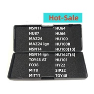 Lishi 2 in 1 NSN11 HU87 MAZ24 NSN14 TOY43AT FO38 MIT8 HU64 HU66 HU100 HU100(10) HU101 HU100R  VAG201