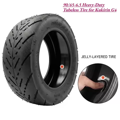90/65-6.5 Tubeless Tire for Kukirin G4 Electric Scooter 11 Inch Heavy-Duty Thickened Wear-Resistant 