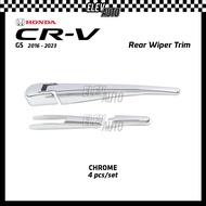 Honda CR-V CRV G5 2016 - 2023 Rear Wiper Trim Carbon Chrome Black Garnish Accessories Bodykit 2018 2