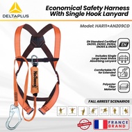 Safety Harness DELTA PLUS HAR11+AN209CD – Full Body Harness + Lanyard SteelHOOK & Fiber Rope