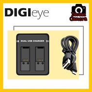 DIGIeye Dual USB Charger For GoPro Hero 5 / GoPro Hero 6 / GoPro Hero 7