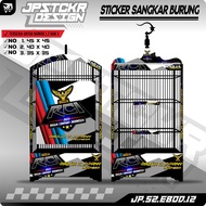 Stiker Decal Sangkar Burung - Sticker Dekal Kandang Ebod BnR Kosan Radja Company Indonesia RCI JP 12