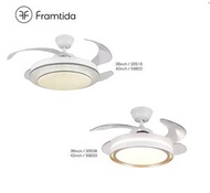 Framtida - Framtida Mercury英國品牌 伸縮風扇燈 可調色溫(黃/白/自然光) 36" 天花風扇燈