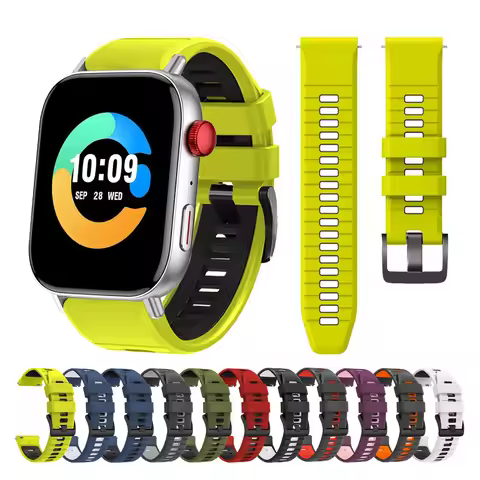 Silicone 20mm 22mm Watchband for COLMI I28 Ultra/P73 P71 P68/M42 Bracelet for COLMI V73/V75GPS/P28 P