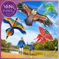 Kite Nylon long tail striped triangle Airplane Eagle kite reel for kite children cartoon kite Layang-layang