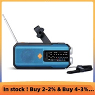 Portable Solar Crank Emergency Radio Global FM Receiver LED Flashlight Radio 5000mAh High Quality Ra