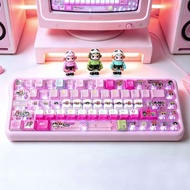 Powerpuff Girls Keycap Cute PC Translucent Side Engraving Adapt to Magnetic Axis Keyboard ev63wootin