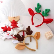 Reindeer Antlers Headband Fluffy Animal Deer Ears Hairband Party Trips Cosplay Costume Washing for C