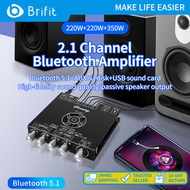 Brifit YS-AS21 โมดูลบอร์ดขยายเสียงดิจิตอล Bluetooth 2.1 ช่อง 220Wx2 + 350W TPA3251D2 ชิปขยายกำลังเสี