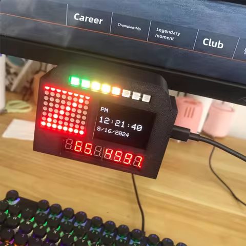 Racing Dashboard Sim Racing Speed Display Car Steering Wheel Display Dashboard For Thrustmaster For 