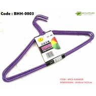 BHH-0803 868 6pcs Iron Adult Clothes Hanger W40cm*H23cm