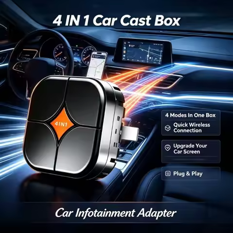 Wireless Transmission Dongle Integrates Diverse Mirror Functions To Upgrade Stock Vehicle Multimedia