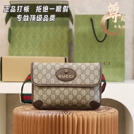 GUCCI GUCCI Head Bag Canvas Leather Messenger Bag Waist Bag Messenger Bag Men's Bag Women's Bag