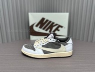 Air Jordan 1 Travis Scott x Low OG「Reverse Mocha」白棕色倒鈎低幫籃球鞋（貨號：DM7866-162）