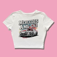 Baby Tee Mercedes Amg C63 Y2k Style Crop Tee