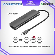 Ugreen (CM136) 50209 5-in-1 USB-C to HDMI Multifunctional Hub