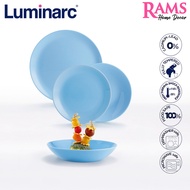 Luminarc 18 Pcs Tempered Glass Diwali Dinner Set - Diwali Granit / Diwali Light Blue / Diwali Turquo