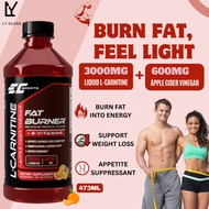 [Ready Stock] EC Apple Cider Vinegar L Carnitine Belly Fat Burner - Slimming Weight Loss Supplement