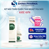 Xịt Thảo Dược Mũi KREAIN NATURE – Xịt Mũi KREAIN Giúp Giảm Nghẹt Mũi Sổ Mũi Hắt Hơi Ngứa Mũi