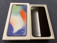 APPLE 銀白 iPhone X 256G 高容量 約近全新 盒裝配件齊全 刷卡分期零利率 無卡分期