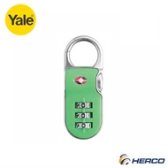 Yale YTP2/26/216/1E - TSA Clip on Combination Padlock Emerald