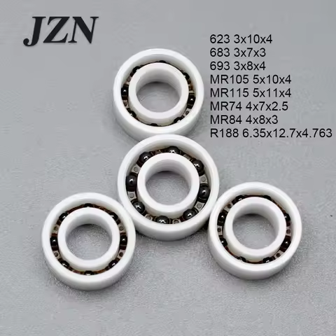 Silicon nitride ball zirconia bearing 623 683 693 MR105 MR115 MR74 MR84 R188 Miniature bearing 3x10x