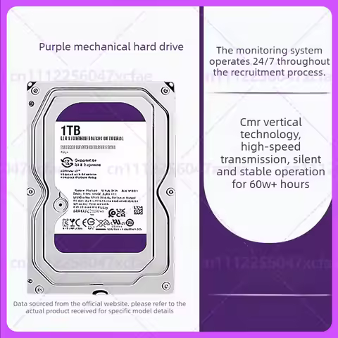 For WD Purple Surveillance Hard Drive Low Power 1TB 2TB 3TB 4TB 6TB Desktop Internal HDD