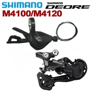 ใหม่ Shimano Deore M4100 Shifter M4120 M5120รางโซ่ล้อหลัง10 Speed Groupset SL M4100ขวาคันเกียร์หน้าต่าง RD M4120 M5120รางโซ่ล้อหลัง SGS ยาว Cage สำหรับ MTB จักรยานเสือภูเขาอะไหล่รถจักรยาน