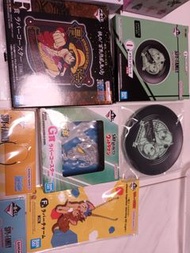 海賊王一番賞spy x family歌莉亞吊飾和立牌,比卡超圓形膠盒，卡比獸匙扣，幪面超人杯墊，Tom and jerry匙扣，貓圖案醬油碟，火影忍者手機指環，海賊王杯墊，幪面超人杯墊，蠟筆小新吊飾，