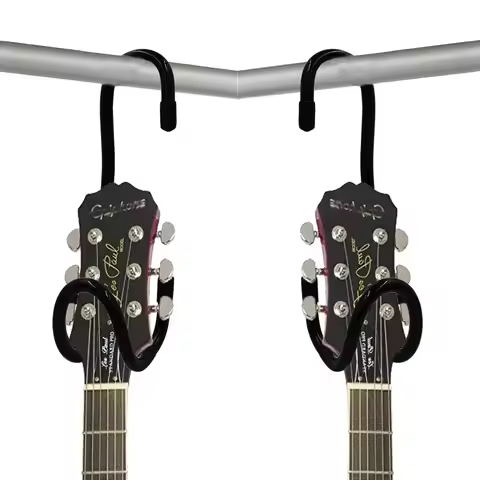 2x Guitar Hanger Bracket Holder Bar Closet Display for Acoustic Electric Guitars