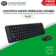 Logitech MK215 USB Wireless Keyboard With Mouse Combo Windows, 2.4 GHz Wireless, PC/Laptop