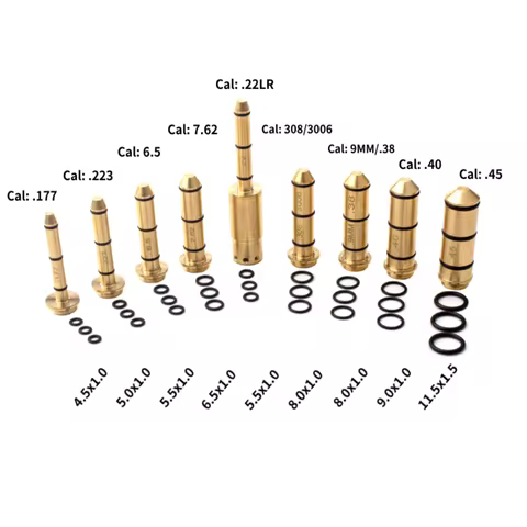 End Barrel Tactical Laser Boresighter Kit .22/.177/223/6.5/7.62/308/9MM/38/40/45 Pistol Rifle Red La
