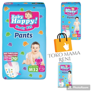 pempes pempers baby happy M 34+4 L 30+4 XL 26+4 XXL 24+4 - Pampers murah promo gratis ongkir