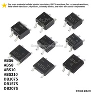 10PCS ABS6 ABS8 ABS10 ABS210 DB107S DB157S DB207S SOP-4 Surface mounted rectifier bridge stack