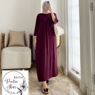 PLAIN TWILL DRESS WITH 3 HANDS/4