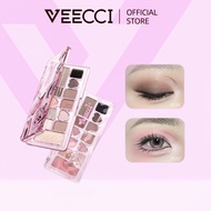 VEECCI Eyeshadow Eleven Colors Shimmer Coating Easy Smudge Multi-Purpose Portable Eye Palette 9.3g