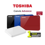 Toshiba Canvio Advance 3.0 V9 1TB / 2TB Portable Hard Disk Drive