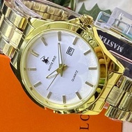 Original Master-Polo Watch set & Women Stainless Steel Watch Jam Tangan Pasangan High Quality Watche