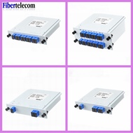 Fiberhome 1-2 1-4 1-8 1-16 SC UPC Optical Fiber PLC Splitter Cassette Box Plug-in Type Optical Split